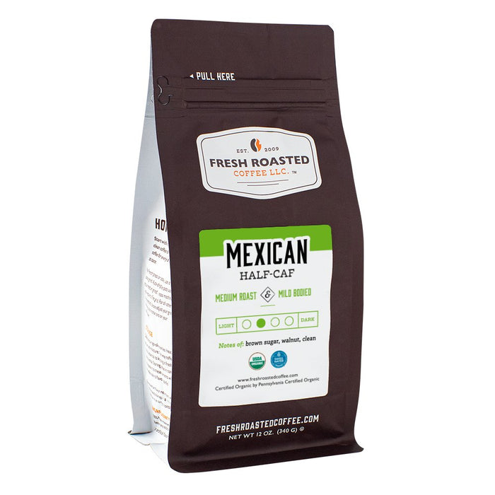 Organic Mexican Swiss Water Half Caf - Roasted Coffee